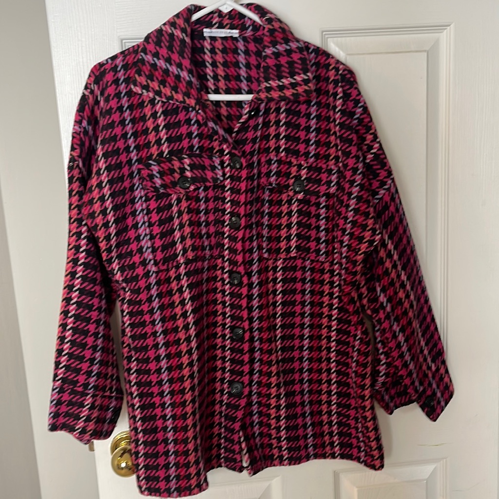 Multi Colored Houndstooth Jacket